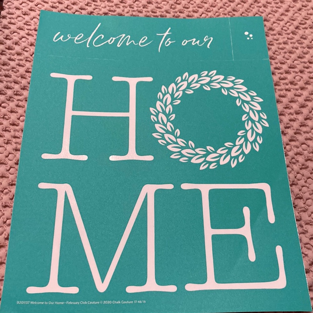 NWOT Chalk Couture transfer